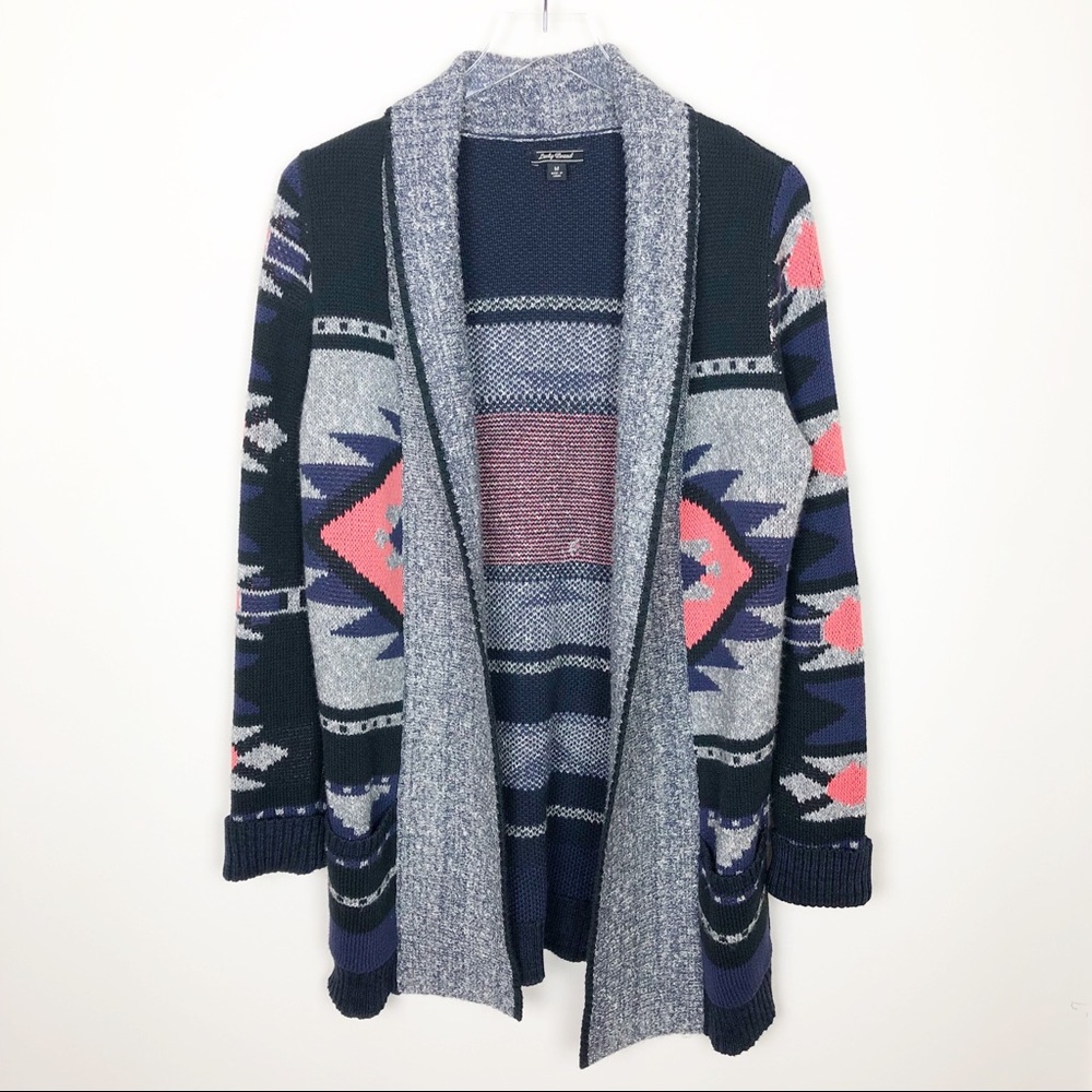 Lucky brand Boho tribal print cardigan